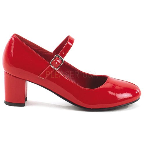 Escarpin à bride coloris rouge vernis petit talon - Pointure : 40 - Chaussures femmes Funtasma - Modalova