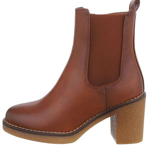 Bottines petits talons couleur camel - Pointure : 41 - Bott-in - Modalova