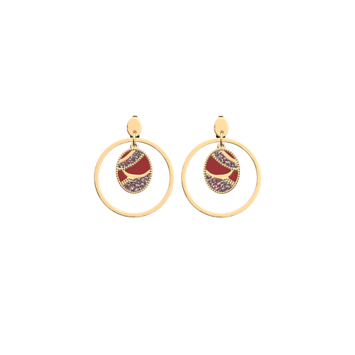 Boucles d'oreilles Tigre Perle - Les Georgettes - Modalova