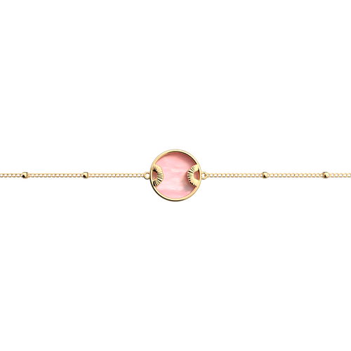 Bracelet Nomade Nacre Rose - Les Georgettes - Modalova