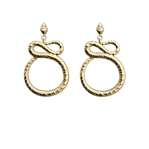Boucles d'oreilles Serpent - Les Georgettes - Modalova