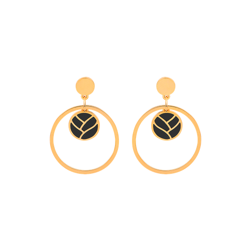 Boucles d'oreilles Tresse Laque - Les Georgettes - Modalova