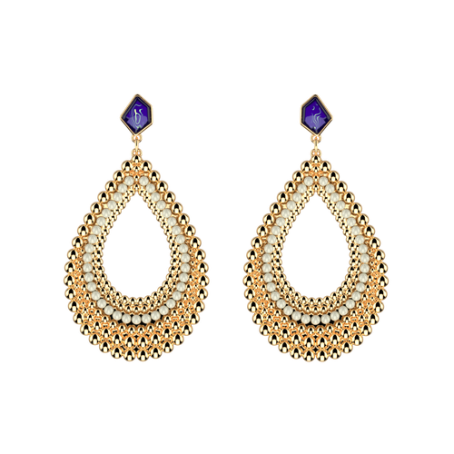 Boucles d'oreilles Girafe Perlé - Les Georgettes - Modalova