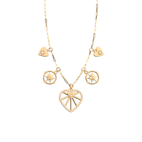 Collier Caur Céleste Pampille - Les Georgettes - Modalova