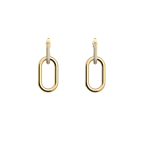 Boucles d'oreilles Chaîne - Les Georgettes - Modalova