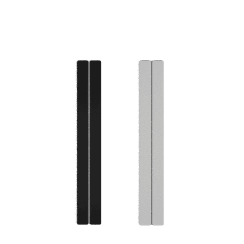 Cuir - Boucles d'oreilles, Noir / Blanc - Les Georgettes - Modalova