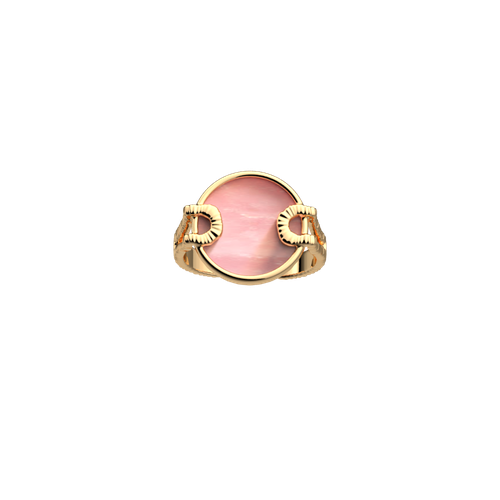 Bague Nomade Nacre Rose - Les Georgettes - Modalova