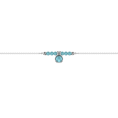 Bracelet chaîne Solitaire Turquoise - Les Georgettes - Modalova
