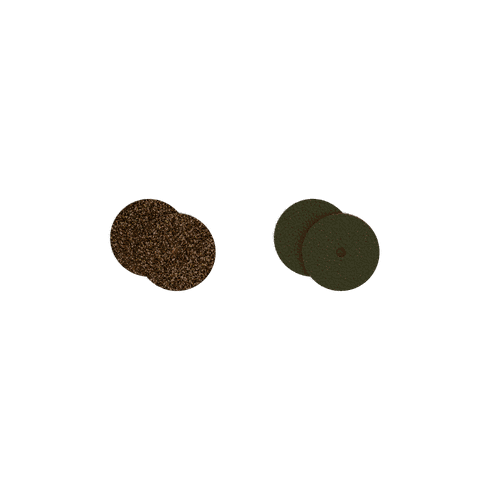 Cuir - Boucles d'oreilles, Bronze Paillettes / Vert de Gris - Les Georgettes - Modalova