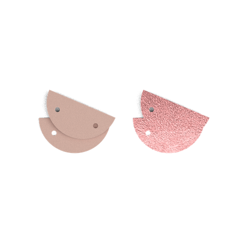 Cuir - Boucles d'oreilles, Jasmin / Rose Métal - Les Georgettes - Modalova