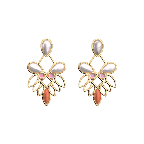 Boucles d'oreilles Rosace - Les Georgettes - Modalova