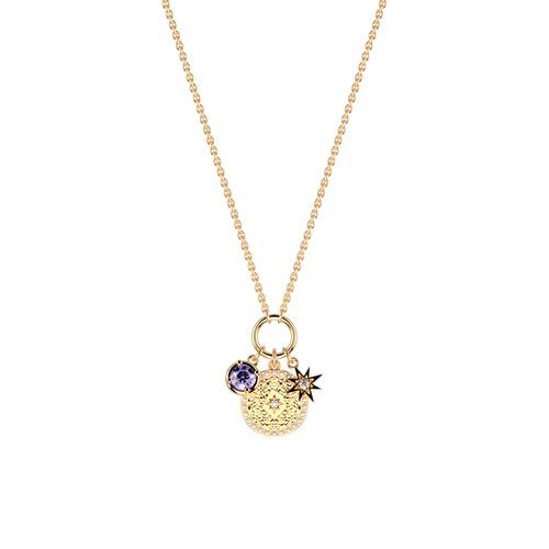 Collier Birthstones, Février - Les Georgettes - Modalova