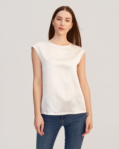 LILYSILK T Shirt En Soie Col Rond, Facile À Entretenir 100% Soie De Mûrier Sûr Et Non Toxique T-Shirt M - LILYSILK - Modalova