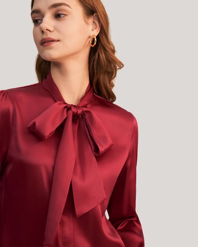 LILYSILK Chemisiers En Soie Avec Silhouette Élégante Et Polyvalente Charmeuse Soie Léger Et Respirant Chemises XL - LILYSILK - Modalova
