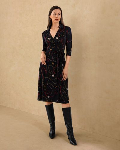 LILYSILK Robe Soie Col En V, Taille Nou¨¦e 100% Soie De M?rier Naturellement Antibact¨¦rien Robe M - LILYSILK-FR - Modalova