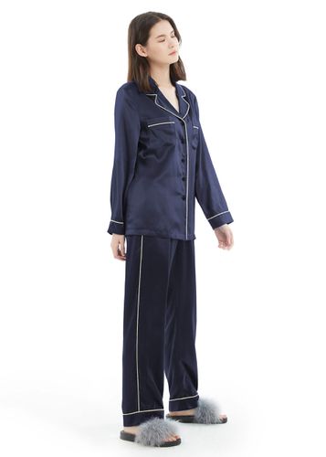 LILYSILK Ensemble Pyjama Soie Avec Passepoil Classique Et Poches 100% Soie Pure Bonne Qualité Lavable En Machine XS - LILYSILK - Modalova