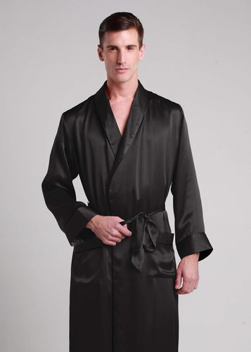 LILYSILK Robe De Chambre En Soi Col Rabattu, Style Naturel 100% Soie Naturelle Profitez Du Toucher Doux Et Lisse De La Soie S - LILYSILK - Modalova