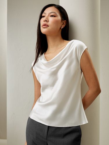 LILYSILK Haut En Soie Col Rond, Design Minimaliste 100% Soie Naturelle Convient À Toutes Les Saisons 36 - LILYSILK - Modalova
