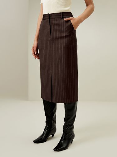 LILYSILK Jupe Fente Sur Le Devant Mélange Laine-Soie Un Toucher Incroyablement Doux Et Confortable 44 - LILYSILK - Modalova
