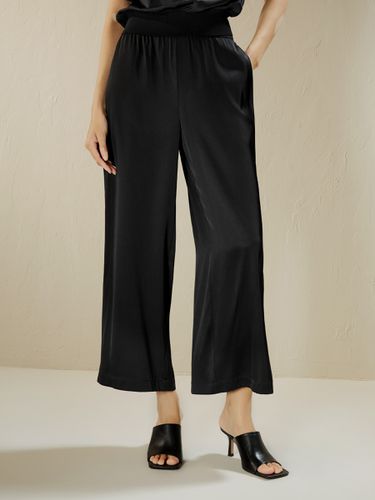 LILYSILK Pantalon Soie Taille Élastique Couverte 22 Momme Double Georgette En Soie Porté Au Travail, En Loisirs Ou À La Maison L - LILYSILK - Modalova