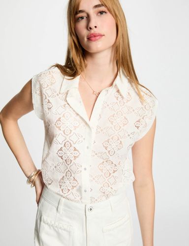 T-shirt manches courtes blanc femme - Morgan - Modalova