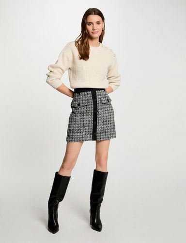 Jupe courte tweed multico femme - Morgan - Modalova