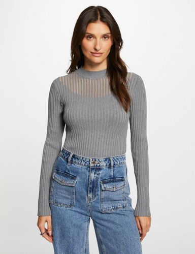 Pull manches longues col montant - Morgan - Modalova