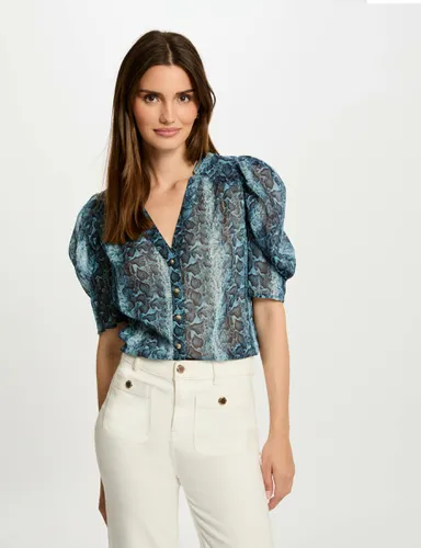 Chemise manches 3/4 imprimée - Morgan - Modalova