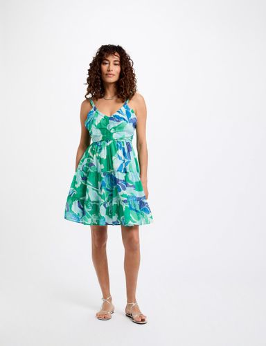 Robe courte trapèze imprimée - Morgan - Modalova