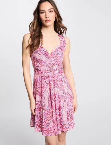 Robe courte cintrée imprimée - Morgan - Modalova