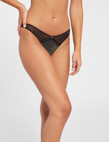 Tanga brésilien noir femme - Morgan - Modalova