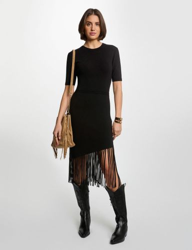 Robe tricot courte ajustée - Morgan - Modalova