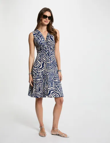 Robe courte ajustée imprimée - Morgan - Modalova