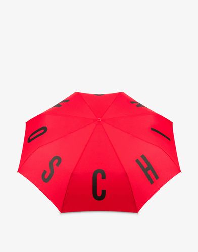 Parapluie Open Close Maxi Lettering Logo - Moschino - Modalova
