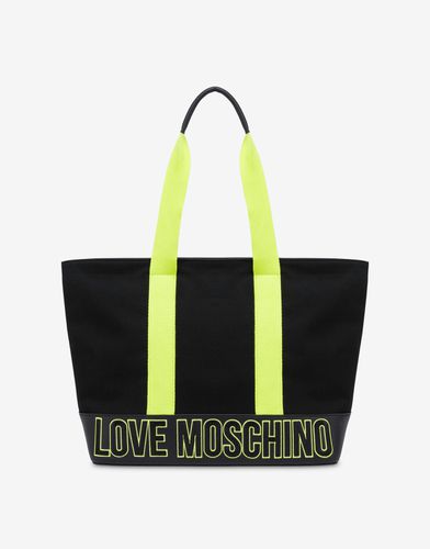 Cabas En Toile Free Time - Love Moschino - Modalova