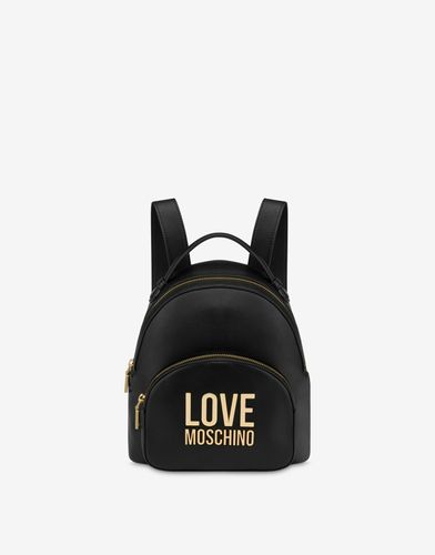 Sac À Dos Gold Metal Logo - Love Moschino - Modalova
