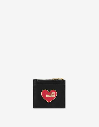 Porte-cartes Enameled Heart - Love Moschino - Modalova