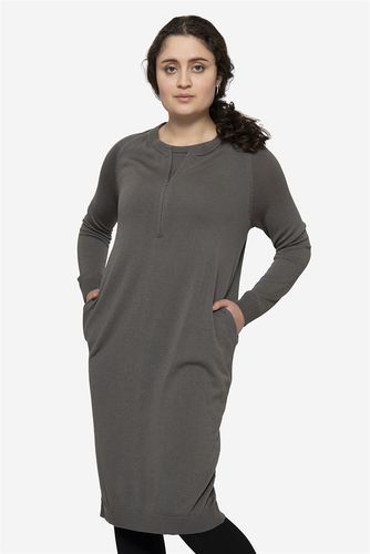 Robe d’allaitement en laine mérinos grise - Milker - Modalova