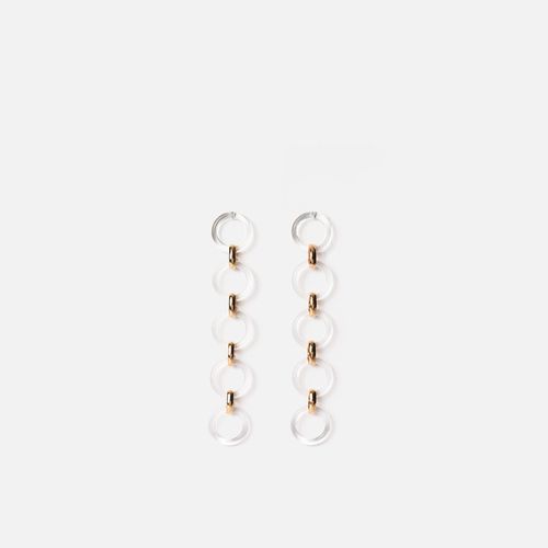 Portuna longues boucles d'oreilles circulaires - MISAKO - Modalova