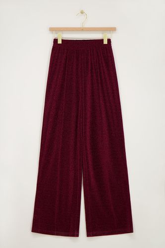 Pantalon large en lurex foncé | - My jewellery - Modalova