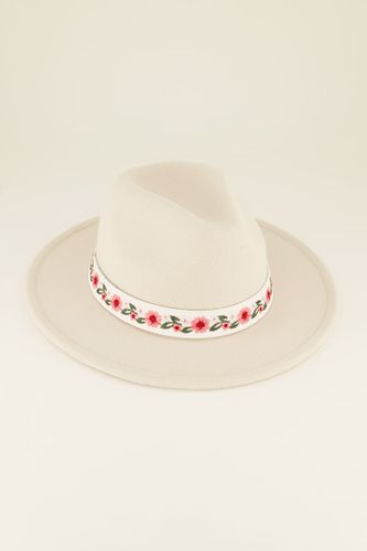 Chapeau fedora à bandeau fleuri | - My jewellery - Modalova