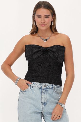 Top bustier en lurex avec nœud | - My jewellery - Modalova