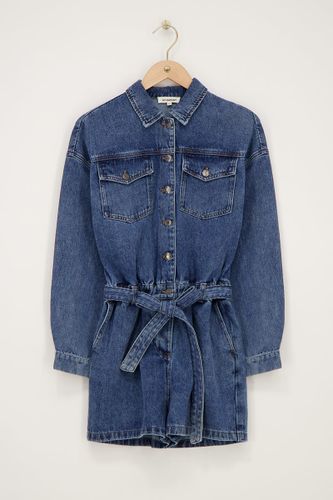 Combinaison courte en denim foncé | - My jewellery - Modalova
