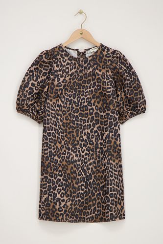 Robe imprimée léopard avec nœuds et manches bouffantes | - My jewellery - Modalova