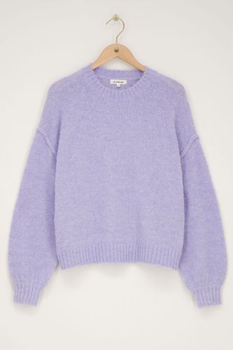 Pull lilas oversize avec manches ballon | - My jewellery - Modalova