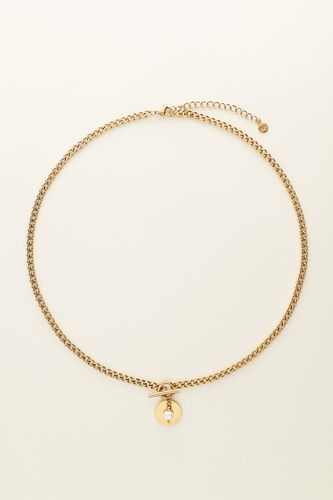 Collier chaîne à médaillon et perle | - My jewellery - Modalova
