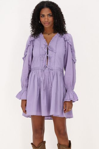 Robe violette avec plis et nœuds | - My jewellery - Modalova