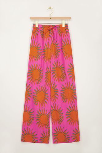 Pantalon large avec imprimé soleil | - My jewellery - Modalova