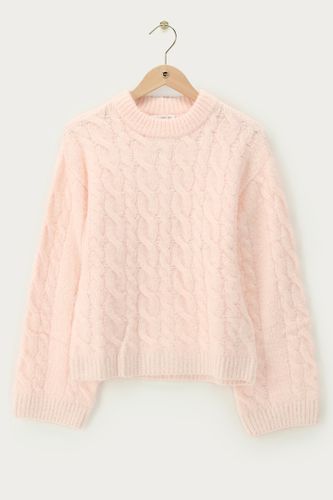 Pull oversize rose à torsades | - My jewellery - Modalova