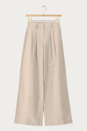 Pantalon large aspect lin | - My jewellery - Modalova